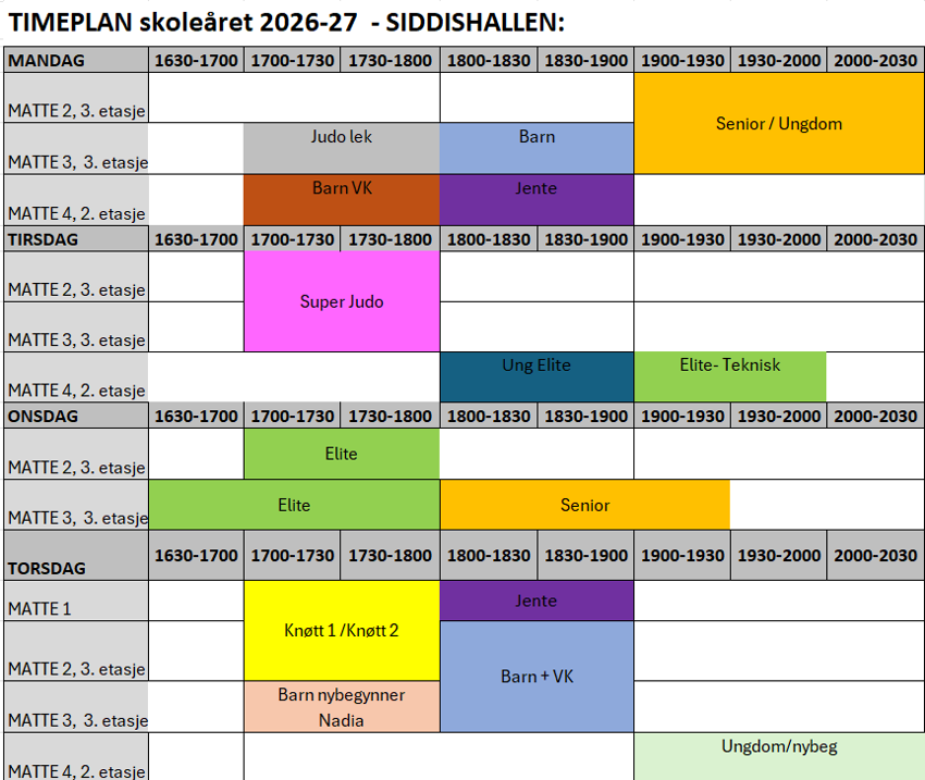 Timeplan 